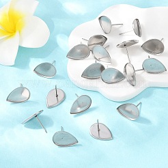 Tarnish Resistant 304 Stainless Steel Stud Earring Settings&nbsp;X-STAS-Q170-13