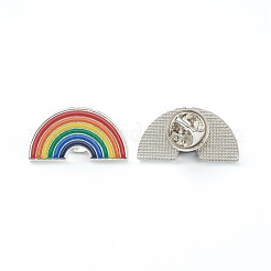 Alloy Pride Enamel Brooches&nbsp;JEWB-M020-09-P