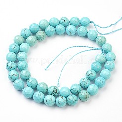 Synthetic Turquoise Bead Strands&nbsp;G-J376-71B-8mm-05