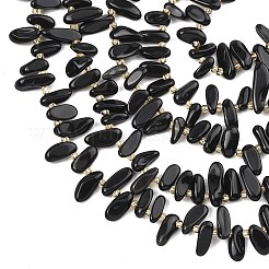 Natural Black Obsidian Beads Strands&nbsp;LS-G-F821-C02-01