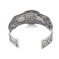 Constellation Alloy Open Cuff Bangles for Women Men&nbsp;BJEW-C064-01AS-02
