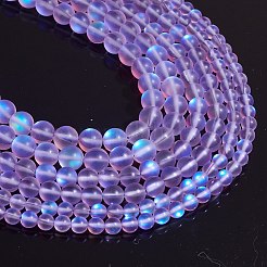 Synthetic Moonstone Beads Strands&nbsp;G-SZ0001-81B