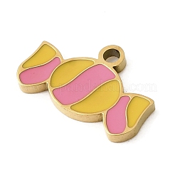 304 Stainless Steel Enamel Charms&nbsp;STAS-I336-23G