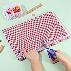 Tartan Cotton Fiber Fabric&nbsp;DIY-WH0504-685F
