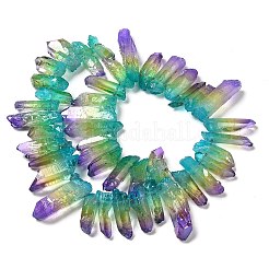 Natural Quartz Crystal Dyed Beads Strands&nbsp;G-I345-02G