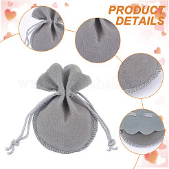 Calabash Velvet Jewelry Storage Drawstring Pouches&nbsp;TP-WH0011-05D