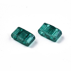 FGB 2-Hole Baking Paint Glass Seed Beads&nbsp;X-SEED-S031-M-SH108A