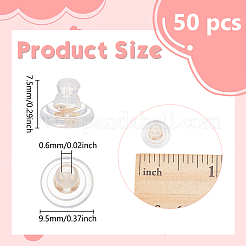 50Pcs Brass Ear Nuts&nbsp;KK-WR0001-78G