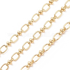 Rack Plating Brass Oval & Knot Link Chains&nbsp;CHC-K013-02