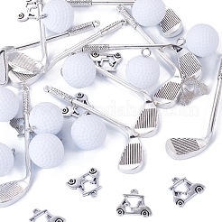 20Pcs 2 Styles Tibetan Style Alloy Pendants&nbsp;FIND-TA0010-94