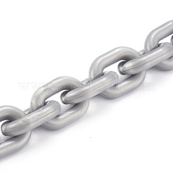 Handmade Opaque Acrylic Cable Chains&nbsp;AJEW-JB00924-07