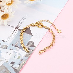 304 Stainless Steel Rolo Chain Bracelet Makings&nbsp;AJEW-JB00939