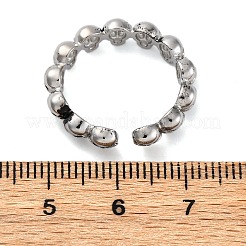 Brass Cuff Rings for Women Men&nbsp;RJEW-C118-02AS