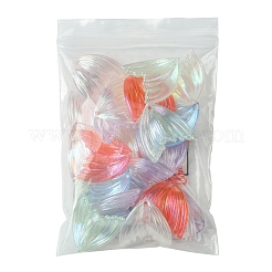 24Pcs 6 Colors UV Plating Rainbow Iridescent Transparent Acrylic Pendants&nbsp;PACR-FS0001-02