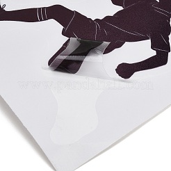 塩ビ粘着絵ステッカー  サッカー  防水スイッチステッカー  ブラック  116x120x0.3mm&nbsp;PL-Z001-01C