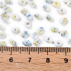 Two Tone Baking Paint Glass Seed Beads&nbsp;SEED-C003-01N