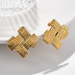 304 Stainless Steel Stud Earrings for Women&nbsp;LS-EJEW-K306-26G