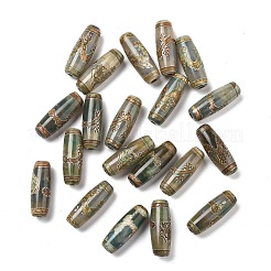 Tibetan Style dZi Beads&nbsp;TDZI-E004-10
