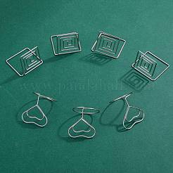 18Pcs 3 Style Carbon Steel Place Card Holders&nbsp;AJEW-SZ0001-80S