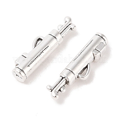 合金のチベット風チャーム  ゴルフサプリメント  鉛フリー＆カドミウムフリー  アンティークシルバー  23x6x4mm  穴：4mm  約250個/500g&nbsp;TIBEP-S291-07-RS