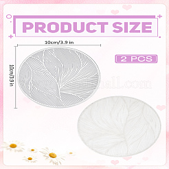 2Pcs PVC Hot Pads Cup Mats&nbsp;AJEW-LP0006-94A