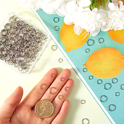 500Pcs 5 Styles 304 Stainless Steel Split Rings&nbsp;STAS-SP0001-65