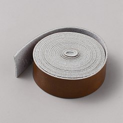 平らな模造革コード  サドルブラウン  25x2mm  約2.52ヤード（2.3m）/ロール&nbsp;AJEW-WH20005-16F-02