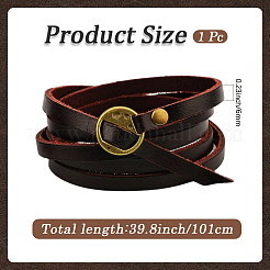 1Pc Leather Cord Bracelets/Chain Belts&nbsp;BJEW-CL0001-19