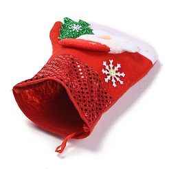 Cloth Hanging Christmas Stocking&nbsp;HJEW-B003-07