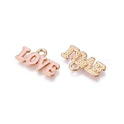 Valentine's Day Theme Alloy Enamel Pendants&nbsp;ENAM-T020-50D-03