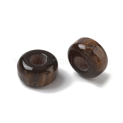 Opaque Resin European Beads&nbsp;RESI-F073-17B