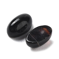 Natural Dyed & Heated Black Agate Cabochons&nbsp;G-K337-11
