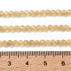 Natural Yellow Apatite Beads Strands&nbsp;GG-CBAE031-A02-3mm