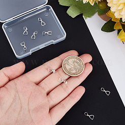 10Pcs 925 Sterling Silver Ice Pick Pinch Bails&nbsp;STER-BBC0001-29A