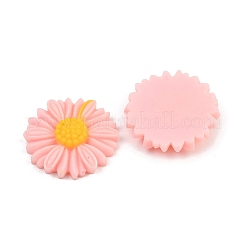 オペーク樹脂カボション  ヒマワリ  パールピンク  26x6mm&nbsp;LS-RESI-XCP0002-48