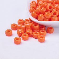 Opaque Acrylic European Large Hole Beads&nbsp;PL338-3