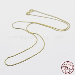925 Sterling Silver Chain Necklaces&nbsp;STER-F039-10G