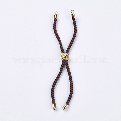 Nylon Twisted Cord Bracelet Making&nbsp;X-MAK-F018-14G-RS