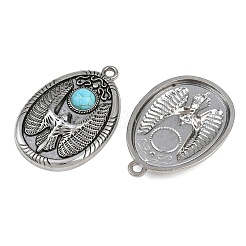 Tibetan Style Alloy Pendants&nbsp;AL-CBA2376-07AS