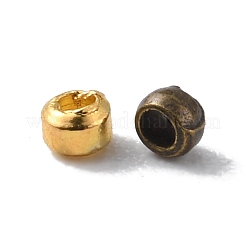 2200Pcs 4 Style Brass Crimp Beads&nbsp;KK-FS0001-19