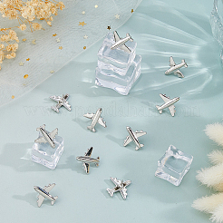 40Pcs Airplane Alloy Drawing Push Pins&nbsp;AJEW-FH0006-74P