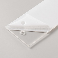 スキーやスノーボードのチューニング用のアクリル製スキーワックススクレーパー  長方形  230x57x4mm  穴：7mm&nbsp;AJEW-WH0270-032C