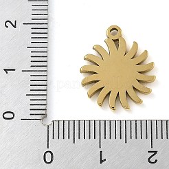 Ion Plating(IP) 304 Stainless Steel Pendant Cabochon Settings&nbsp;STAS-B075-31G
