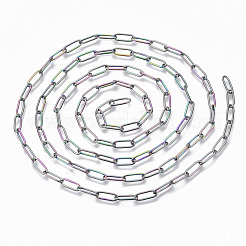 Ion Plating(IP) 304 Stainless Steel Paperclip Chains&nbsp;CHS-S006-JN957-3