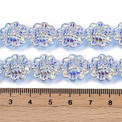 Electroplate Glass Bead Strands&nbsp;GLAA-S387-01D