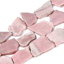 Natural Pink Opal Slice Beads Strands&nbsp;G-Q616-04B