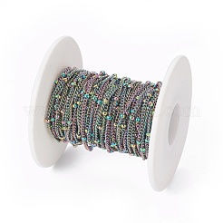 Ion Plating(IP) 304 Stainless Steel Curb Chains&nbsp;CHS-I003-G01