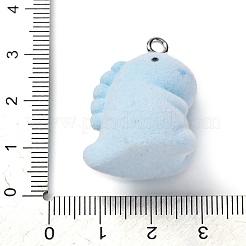Flocky Resin Pendants&nbsp;FIND-S001-08D