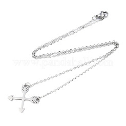Non-Tarnish 201 Stainless Steel Pendant Necklaces&nbsp;NJEW-S105-JN529-1