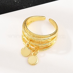 Brass Cuff Rings&nbsp;RJEW-C140-03G